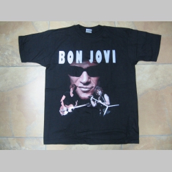 Bon Jovi, čierne pánske tričko 100%bavlna